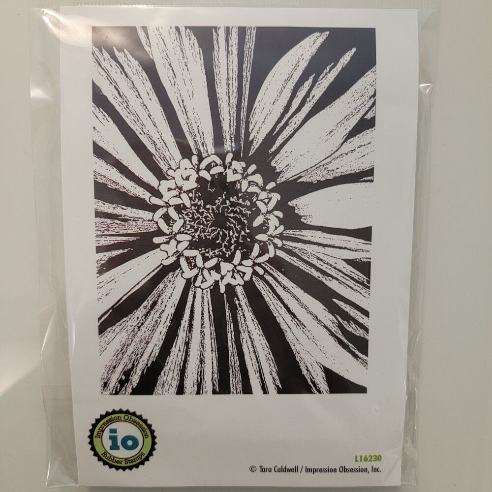 Impression Obsession SUNFLOWER by Tara Caldwell #L16230 Cling Rubber Stamp NEW